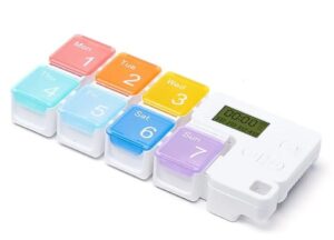 7 Days Pill Dispenser Organizer with Reminder Alarm