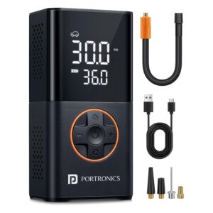 Portronics Vayu 3.0 tyre Inflator with 150 PSI Pressure
