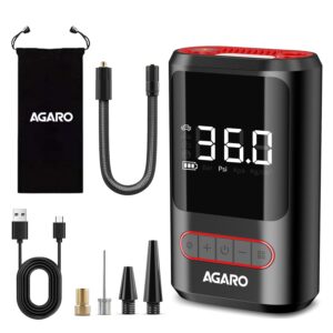 AGARO Galaxy Portable Tyre Inflator for Cars, Bikes, Bicycles & Balls, 150 PSI Pressure,