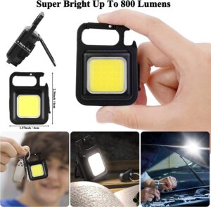 COB Keychain Led Flashlight, Rechargeable