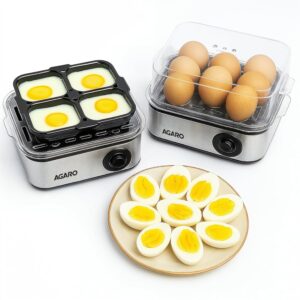 Grand Egg Boiler And Poacher, 2-in1 Boils 8 Eggs